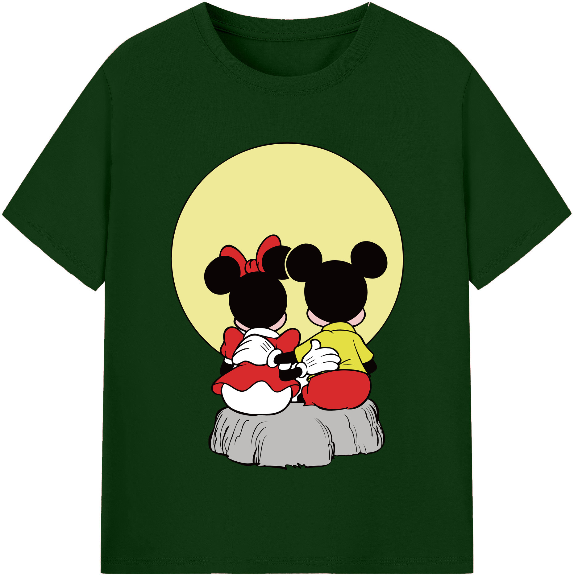 （画像用） ミッキーマウス Mickey Mouse 綿100％半袖Tシャツ（フロントプリント）